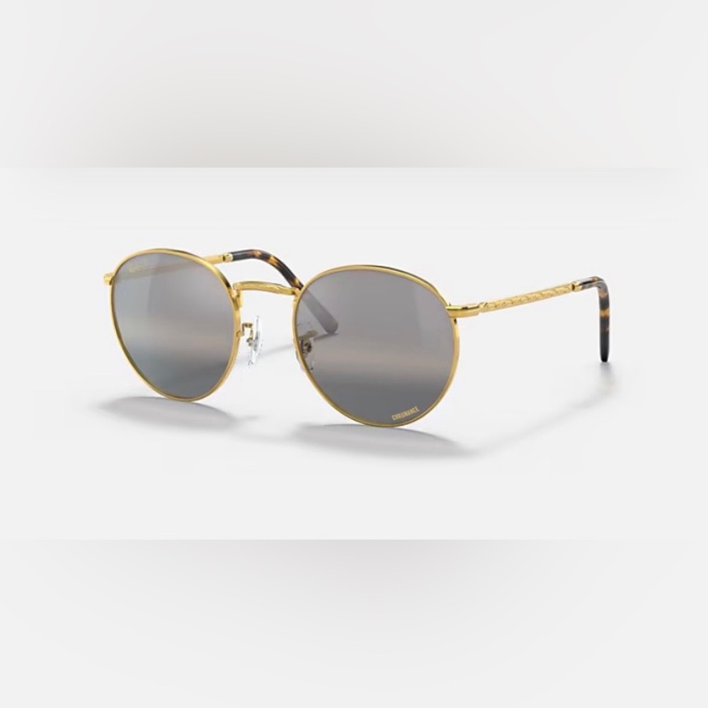 NWOT Ray-Ban "New Round," Polarized, Chromance Sunglasses, RB 3637